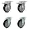 Service Caster Cambro Ultra Pan Carrier Swivel Caster with Brakes Replacement Set - SCC CAM-SCC-TTL20S514-PPUB-BLK-2-S-2 - alternate 1